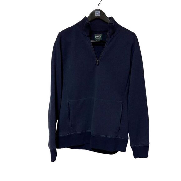 🌟80%OFF🌟J.Crew🌟Men Navy Fleece with Zip - Picture 1 of 3